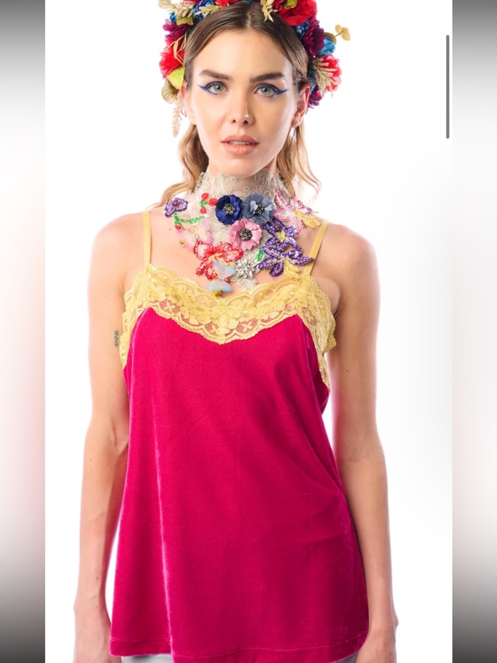 NWT Aratta Silent Journey- Velvet Dream Cami- Ruby
